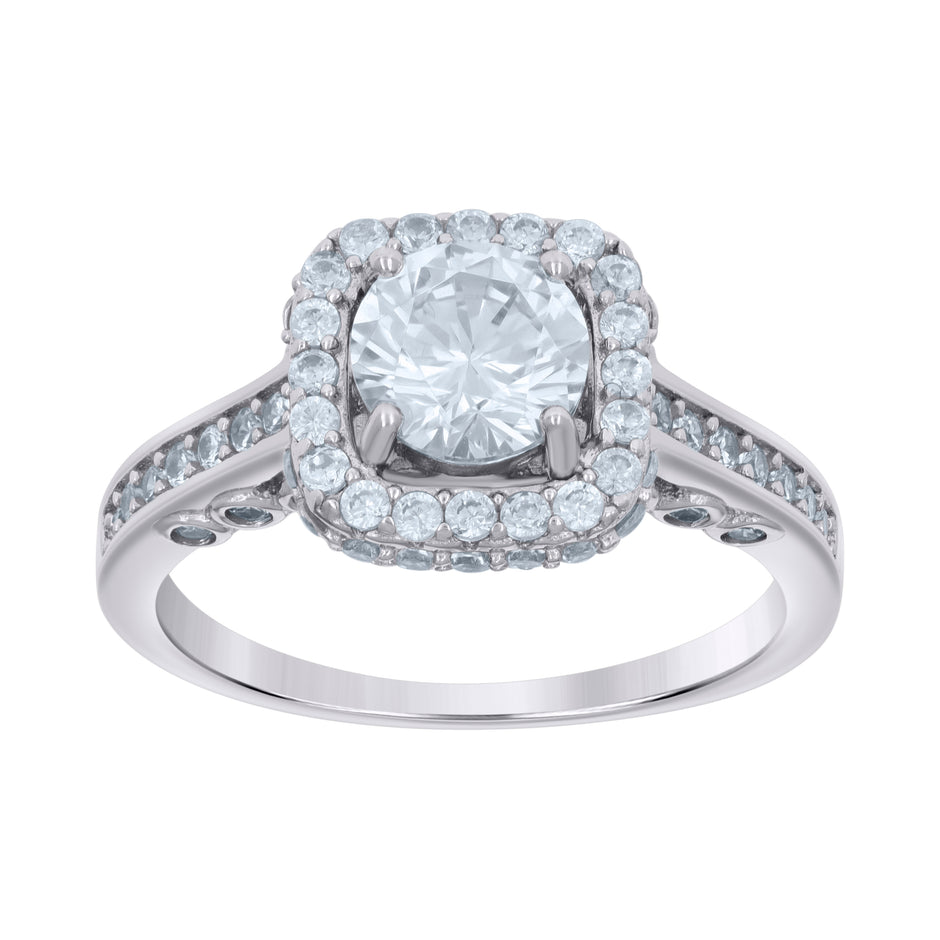 925 Sterling Silver Womens Cubic-Zirconia Fashion Ring Size 8 - SLV-118889