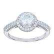 925 Sterling Silver Womens Cubic-Zirconia Fashion Ring Size 7 - SLV-118931