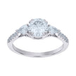925 Sterling Silver Womens Pear Round Cubic-Zirconia Fashion Ring Size 5