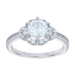 925 Sterling Silver Womens Cubic-Zirconia Fashion Ring Size 6 - SLV-118978