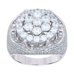 925 Sterling Silver Mens Cubic-Zirconia Fashion Ring Size 9 - SLV-119151