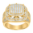 925 Sterling Silver Yellow-tone Mens Cubic-Zirconia Fashion Ring Size 10 - SLV-119194