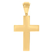 925 Sterling Silver Yellow-tone Mens Cross Religious Charm Pendant