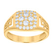 10kt Yellow Gold Mens Cubic-Zirconia Fashion Ring 