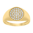 10kt Yellow Gold Mens Cubic-Zirconia Fashion Ring