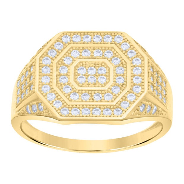 10Kt Gold Cz  Ring