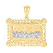 10kt Yellow Gold Mens Last Supper Religious Charm Pendant