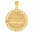 10kt Yellow Gold Mens Last Supper Religious Charm Pendant