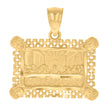 10kt Yellow Gold Mens Last Supper Religious Charm Pendant