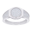 925 Sterling Silver Mens Cubic-Zirconia Fashion Ring Size 10 - SLV-121600