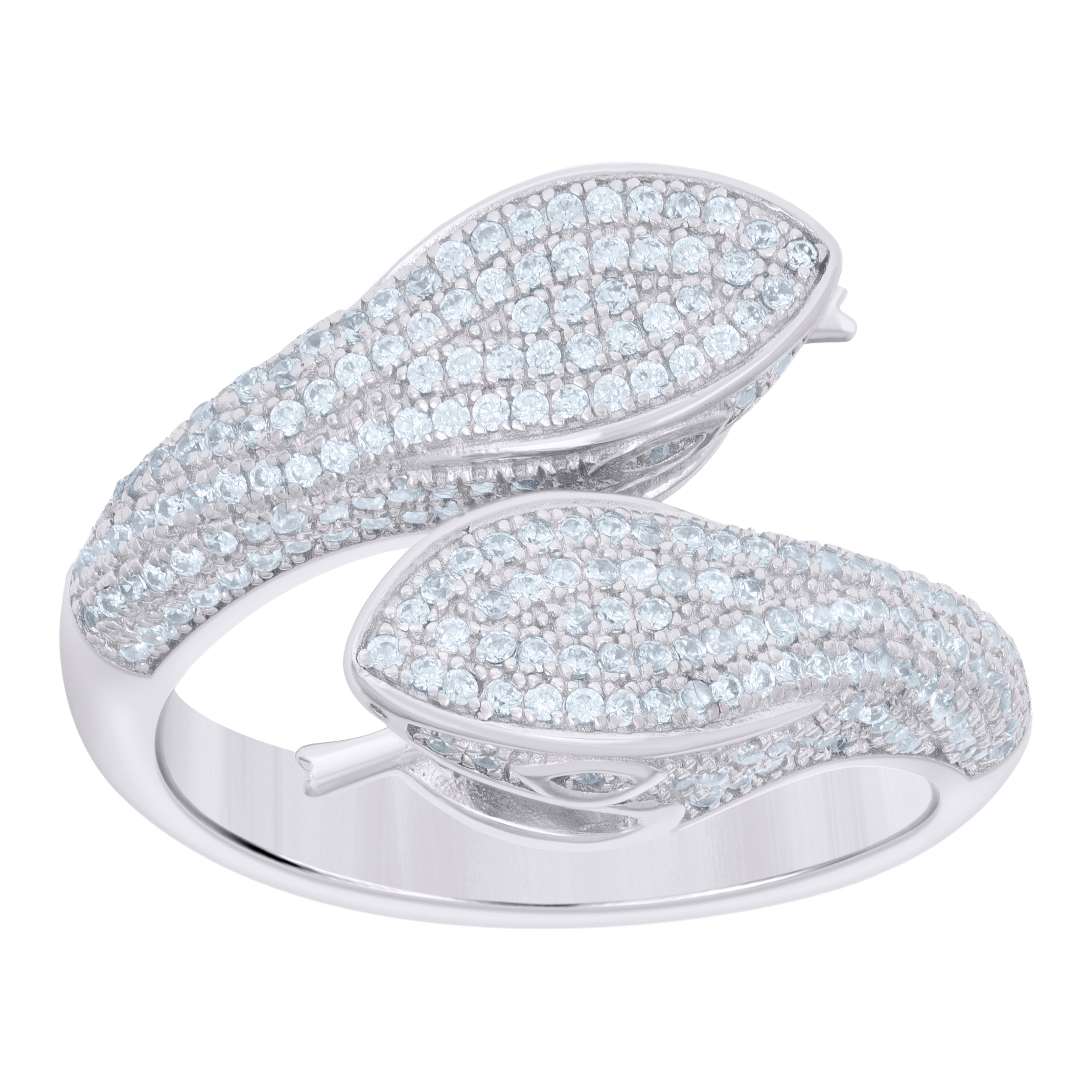 925 Sterling Silver Mens Cubic-Zirconia Snake Fashion Ring Size 12 - SLV-121617