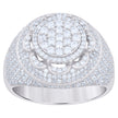 925 Sterling Silver Mens Cubic-Zirconia Fashion Ring Size 12 - SLV-121701