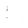 925 Silver Solid Franco Chain Rhodium 100 1mm-18 - SLV-121953
