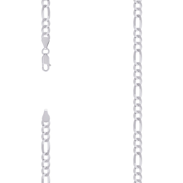 925 Silver Super Flat Figaro Chain 5.6mm
