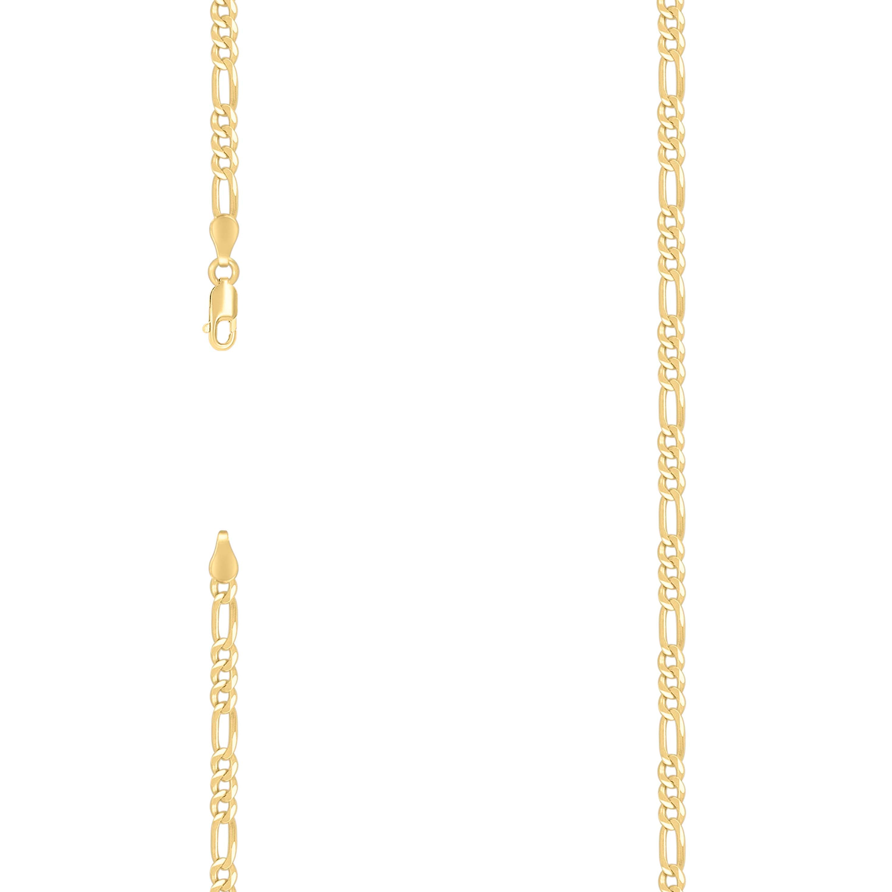 925 Silver Super Flat Figaro Chain 3.9mm