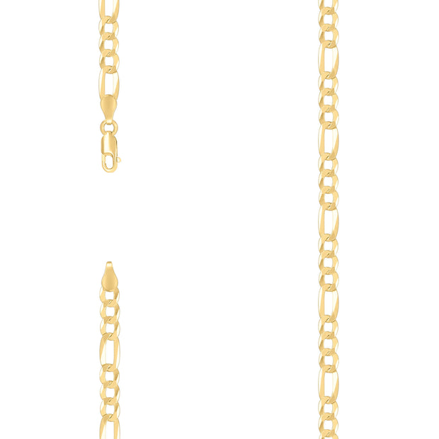 925 Silver Super Flat Figaro Chain 5.6mm