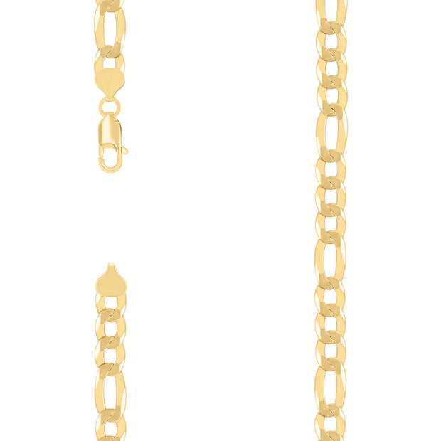 925 Silver Super Flat Figaro Chain 8.9mm