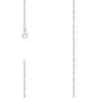 925 Sterling Silver Solid Classic Figaro Silver Plated 060 2.0mm-18