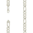 925 Sterling Silver Solid Classic Figaro Silver Plated 300 11.0mm-22