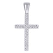 925 Sterling Silver Unisex Nugget Cross Religious Charm Pendant