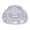 925 Sterling Silver Mens Cubic-Zirconia Fashion Ring Size 8 - SLV-123401