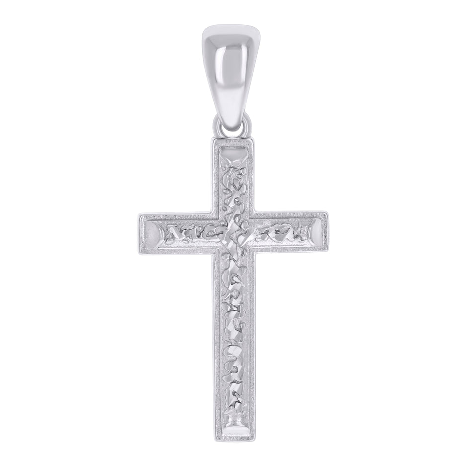 925 Sterling Silver Mens Cross Religious Charm Pendant