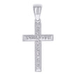 925 Sterling Silver Mens Cross Religious Charm Pendant