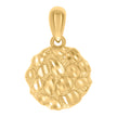 925 Sterling Silver Yellow-tone Womens Nugget Fashion Charm Pendant