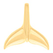 14kt Yellow Gold Womens Humpback Whale Tail Fish Ocean Charm Pendant 