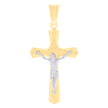 14kt Two-tone Gold Unisex St. Benedict Religious Charm Pendant 