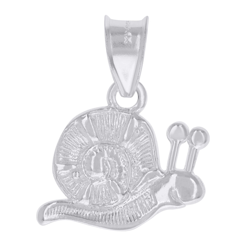 925 Sterling Silver Unisex Snail Insects Wildlife Charm Pendant
