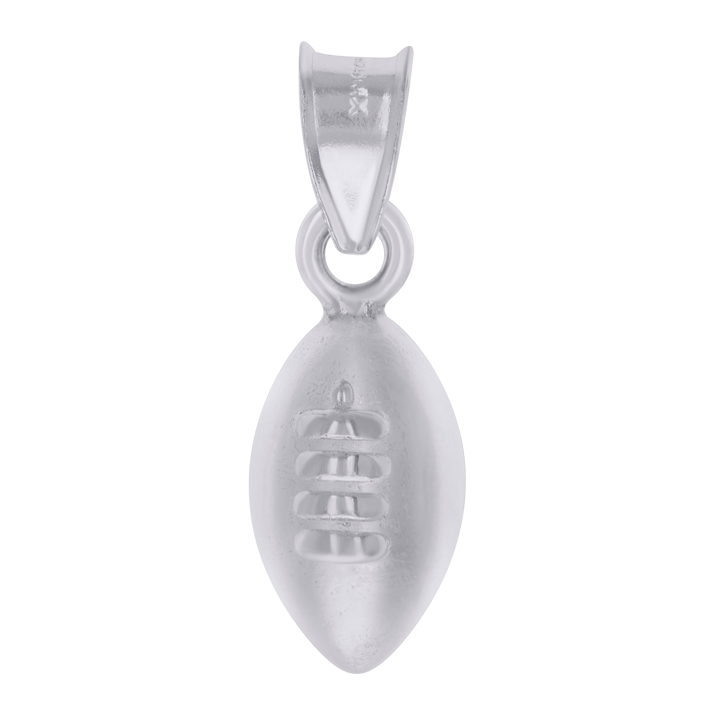 925 Sterling Silver Unisex Football Sports Charm Pendant