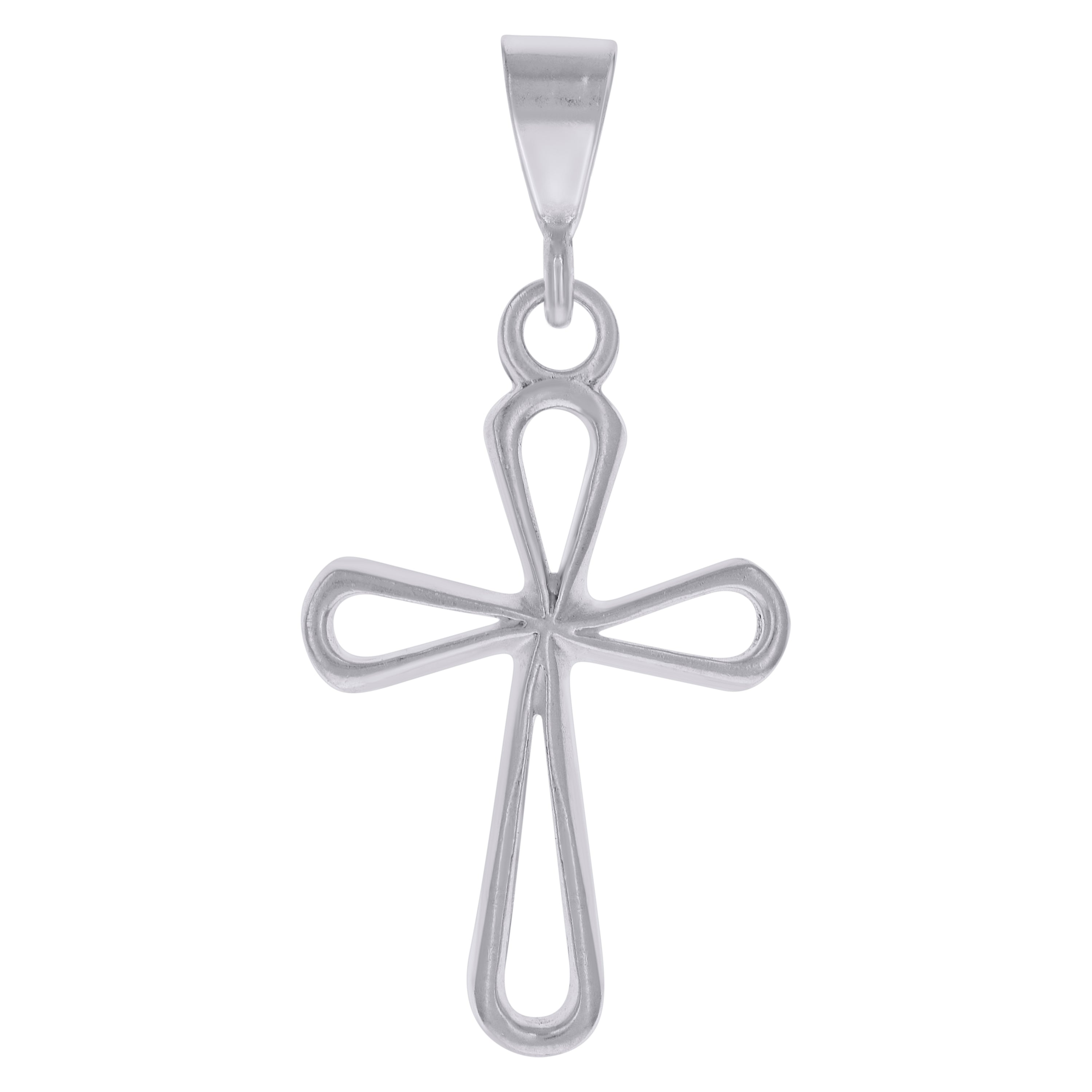 925 Sterling Silver Unisex Cross Religious Charm Pendant