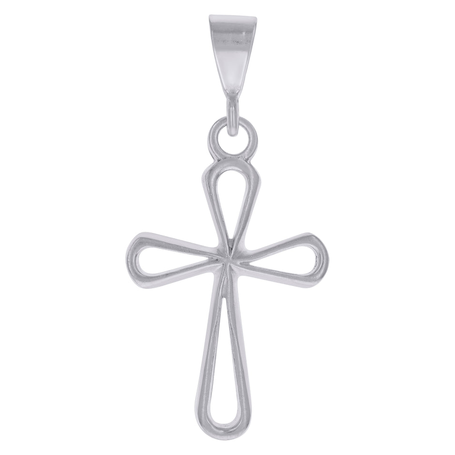 925 Sterling Silver Unisex Cross Religious Charm Pendant