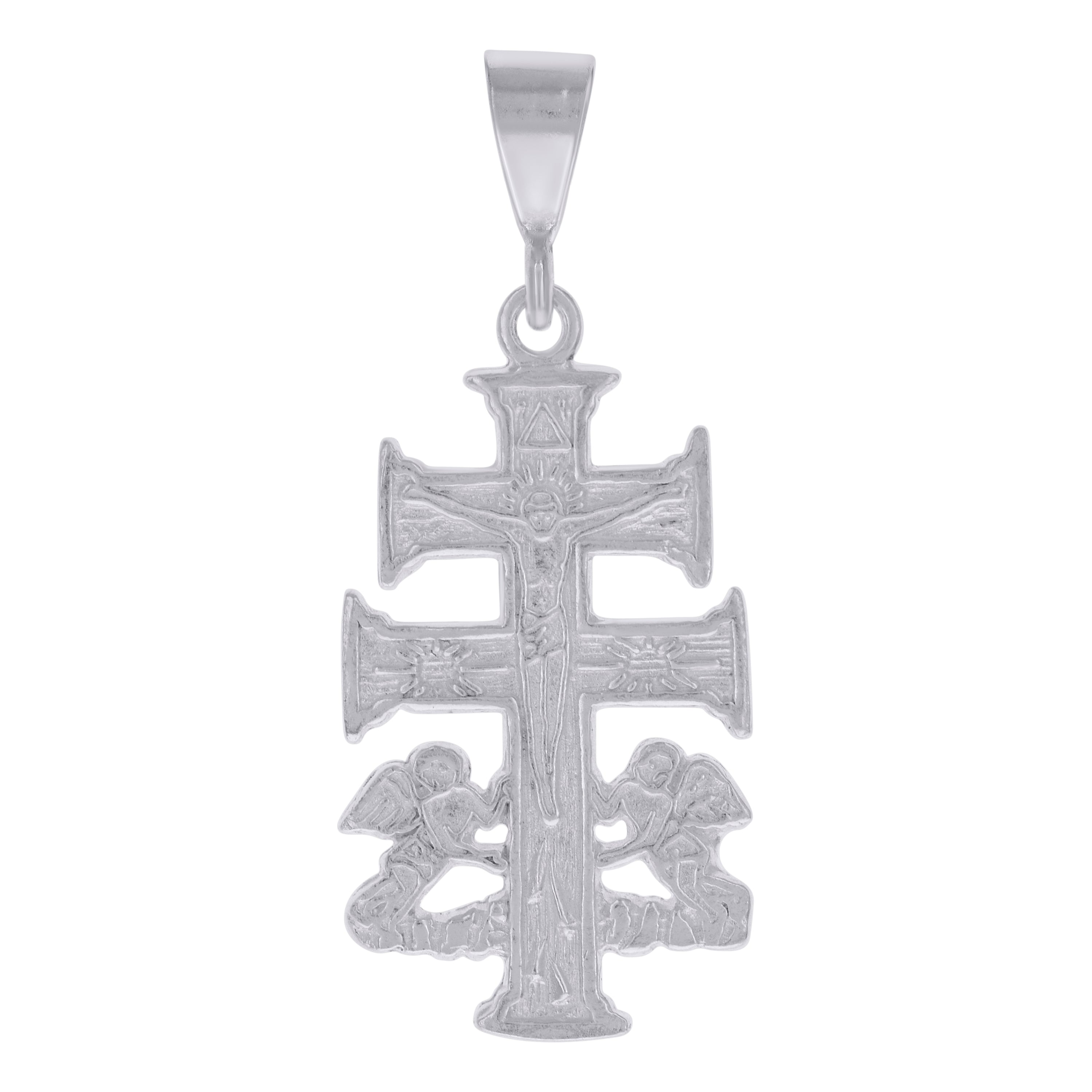 925 Sterling Silver Unisex Caravaca Cross Religious Charm Pendant