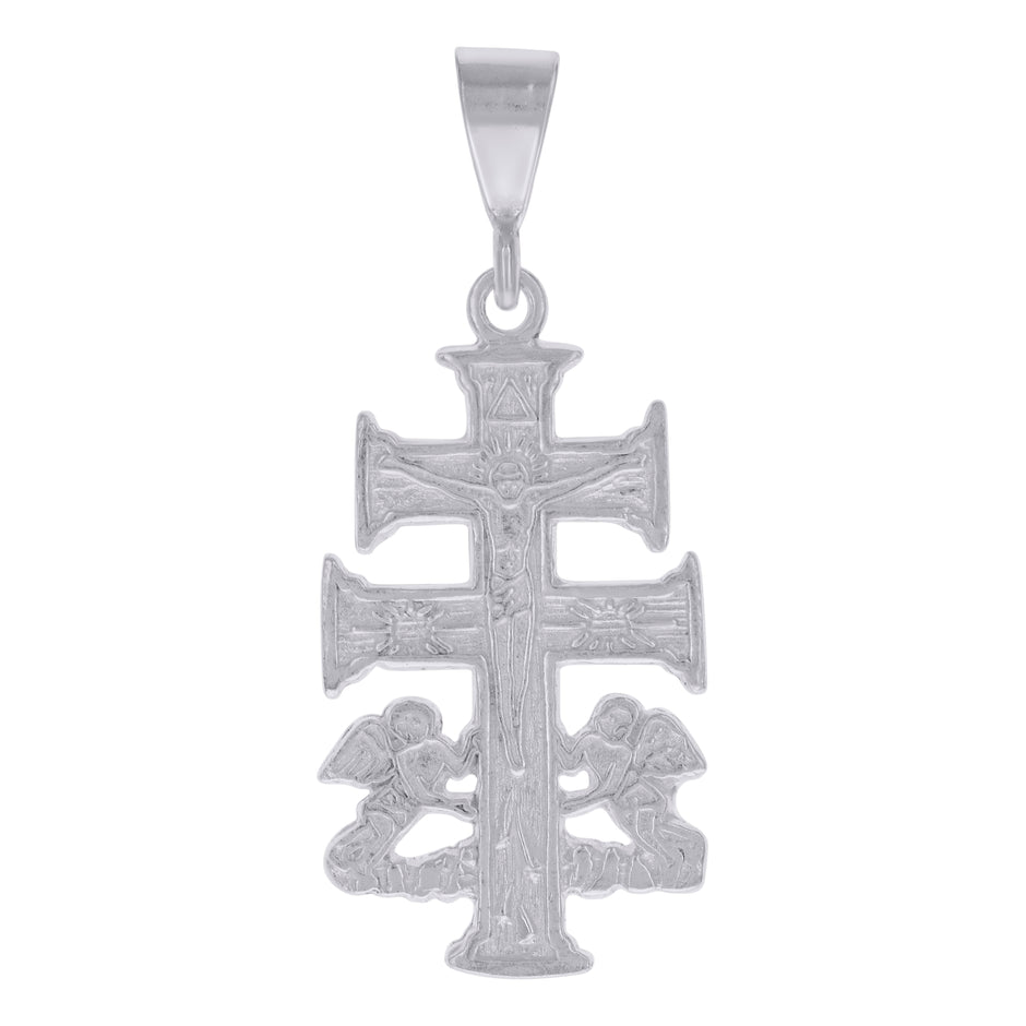 925 Sterling Silver Unisex Caravaca Cross Religious Charm Pendant