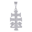 925 Sterling Silver Unisex Caravaca Cross Religious Charm Pendant