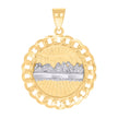 14kt Two-tone Gold Mens Last Supper Religious Charm Pendant 