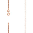 925 Silver Solid Franco Chain Rose 100 1mm-24 - SLV-141278