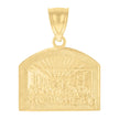 10kt Yellow Gold Mens Last Supper Religious Charm Pendant