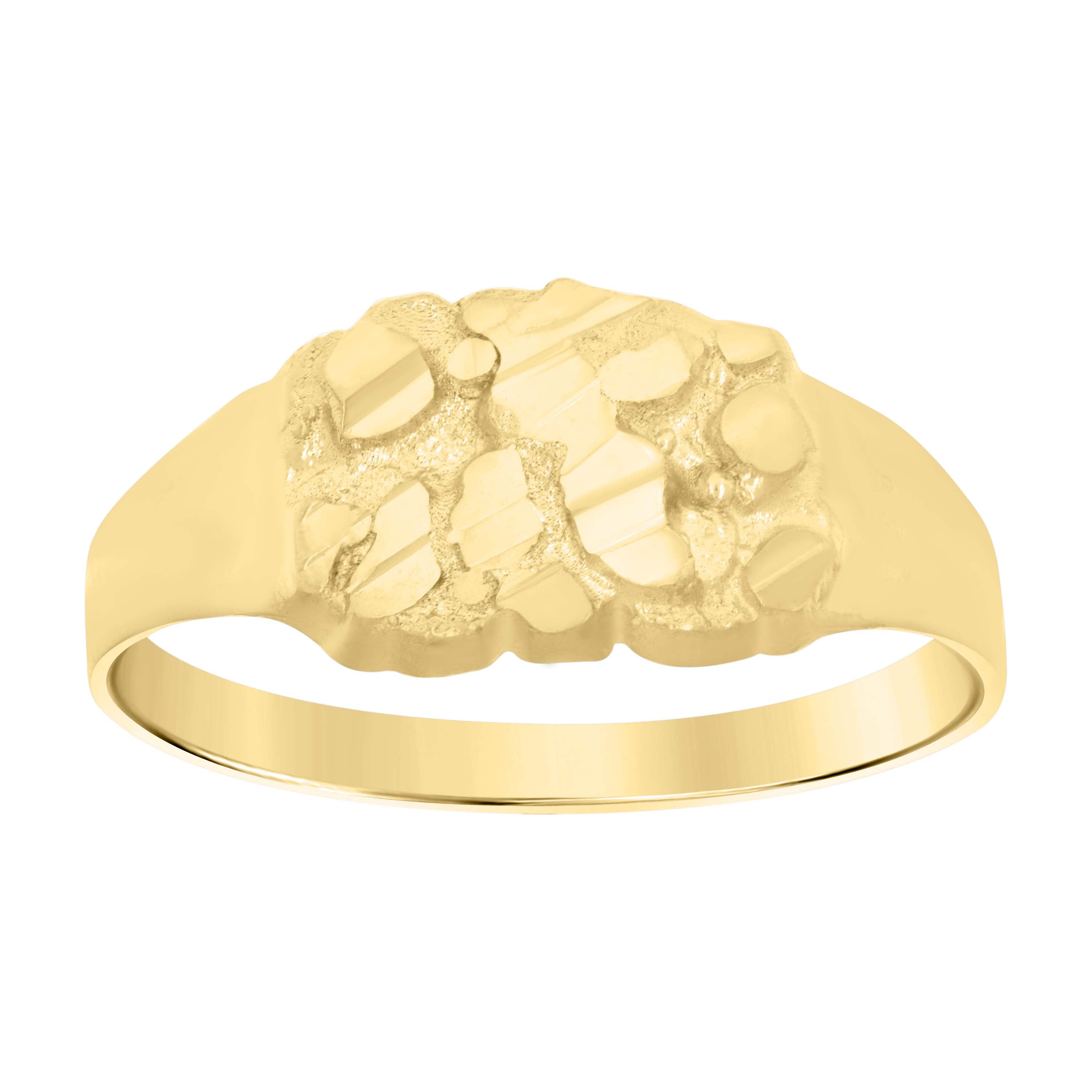 14Kt Yellow Gold Womens Nugget Fashion Ring