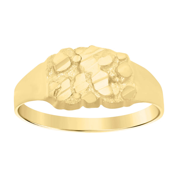 14Kt Gold Nugget Ring