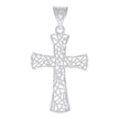 925 Sterling Silver Mens Cross Religious Charm Pendant