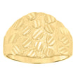 10kt Yellow Gold Mens Nugget Fashion Ring