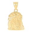10kt Yellow Gold Mens Jesus Religious Charm Pendant