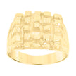 10kt Yellow Gold Mens Nugget Fashion Ring