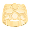 10kt Yellow Gold Mens Nugget Fashion Ring