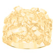 10kt Yellow Gold Mens Nugget Fashion Ring