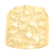 10kt Yellow Gold Mens Nugget Fashion Ring