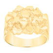 10kt Yellow Gold Mens Nugget Fashion Ring